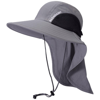 Unisex UPF 50+ Water Resistant Sun Hat with Neck Flap FH06 - Bassdash