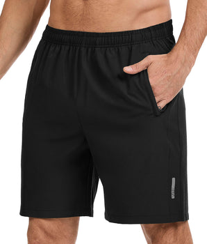 Men's UPF 50+ 7" Inseam Hiking Shorts with 3 Zipper Pockets