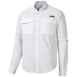 Men's UPF 50+ Long Sleeve Fishing Button Down Shirt FS21M - Bassdash