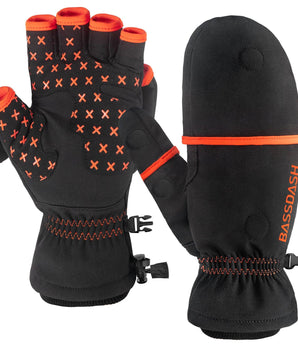 Unisex WinteFlex Insulated Convertible Mittens - Bassdash
