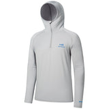 Men's UPF 50+ 1/4 Zipper Fishing hoodie Shirts FS24M - Bassdash