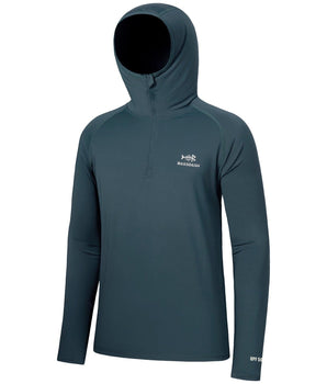 Men's UPF 50+ 1/4 Zipper Fishing hoodie Shirts FS24M - Bassdash