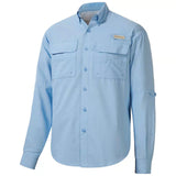 Men's UPF 50+ Long Sleeve Fishing Button Down Shirt FS21M - Bassdash