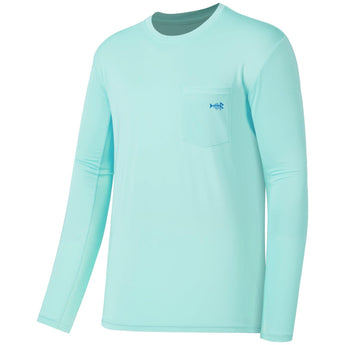Men’s UPF 50+ Long Sleeve Fishing Shirt with Chest Pocket - Bassdash