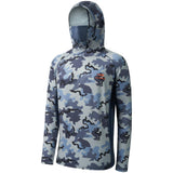 Men's UPF 50+ Long Sleeve Hunting Hoodie with Mask FS06M - Bassdash