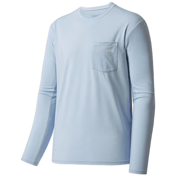 Men’s UPF 50+ Long Sleeve Fishing Shirt with Chest Pocket - Bassdash
