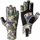 Men's Altimate UPF 50+ Sun Protection Fingerless Fishing Gloves - Bassdash