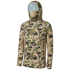 Men's UPF 50+ Long Sleeve Hunting Hoodie with Mask FS06M - Bassdash