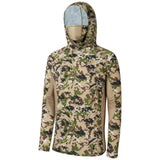 Men's UPF 50+ Long Sleeve Hunting Hoodie with Mask FS06M - Bassdash