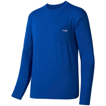 Men’s UPF 50+ Long Sleeve Fishing Shirt with Chest Pocket - Bassdash