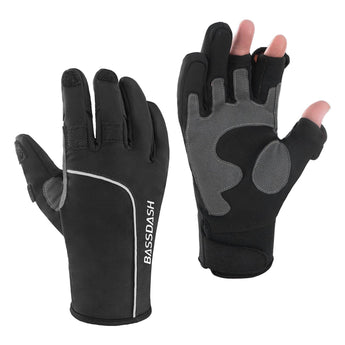 WintePro Water-resistant Fishing Hunting Gloves with Fleece Lining - Bassdash