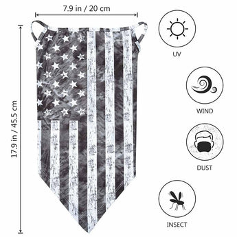 UPF 50+ UV Protection Earloop Neck Gaiter Windproof Bandanas - Bassdash