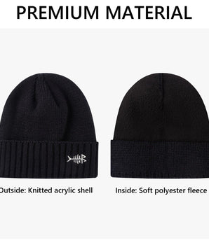 Fleece Lining Winter Knit Beanie - Bassdash