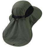 Unisex UPF 50+ Water Resistant Sun Hat with Neck Flap FH06 - Bassdash
