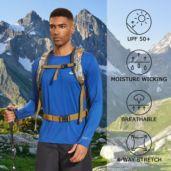 WILDBREATH Men's UPF 50+ Quick Dry LS T-Shirt - Bassdash