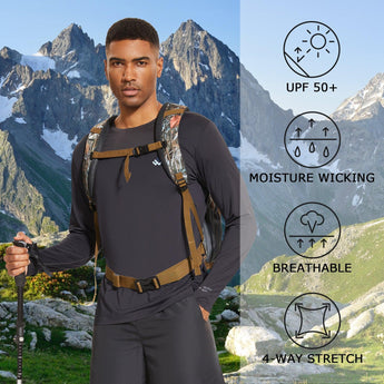 WILDBREATH Men's UPF 50+ Quick Dry LS T-Shirt - Bassdash