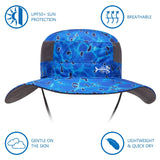Unisex UPF 50+ Wide Brim Bucket Hat with Detachable Neck Flap FH02 - Bassdash
