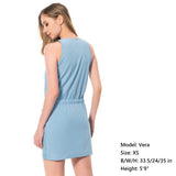 Women's UPF 50+ Tank Dress with Drawstring Waist LB08W - Bassdash