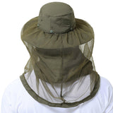 UPF 50+ Mosquito Sun Hat with Neck Flap - Bassdash