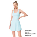 Women's UPF 50+ Tennis Dress with shorts LB06W - Bassdash