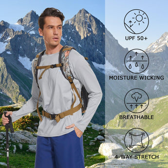 WILDBREATH Men's UPF 50+ Quick Dry LS T-Shirt - Bassdash