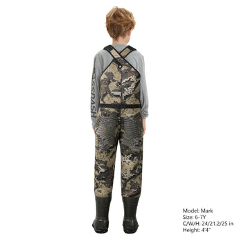 Kid’s Neoprene Waders with 600g Insulated Rubber Boots - Bassdash