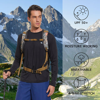 WILDBREATH Men's UPF 50+ Quick Dry LS T-Shirt - Bassdash