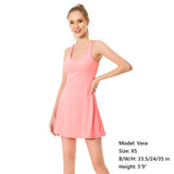 Women's UPF 50+ Tennis Dress with shorts LB06W - Bassdash