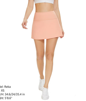 Women's UPF 50+ Tennis Skirts with Shorts LB09W - Bassdash
