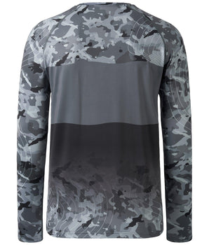 Men's UPF 50+ Segment Print Fishing Shirt FS12M - Bassdash