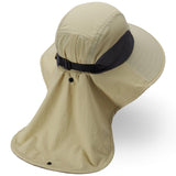 Unisex UPF 50+ Water Resistant Sun Hat with Neck Flap FH06 - Bassdash