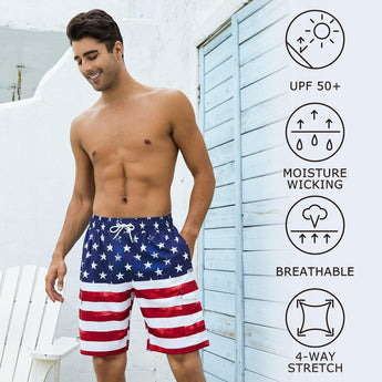 WILDBREATH Men's Quick Dry UPF 50+ Lightweight Swim Trunk - Bassdash