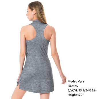 Women's UPF 50+ Polo Tennis Dress LB07W - Bassdash