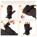 Unisex WinteFlex Insulated Convertible Mittens - Bassdash