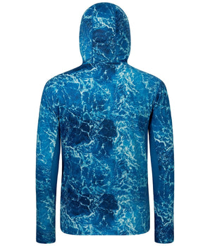 Men's UPF 50+ Camo Fishing Hoodie Shirts with Face Cover FS25M - Bassdash