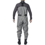 Men's 3D PVC Game Wader (Heather Grey) - Boot Foot - Bassdash