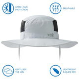 Unisex UPF 50+ Wide Brim Bucket Hat with Detachable Neck Flap FH02 - Bassdash