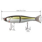 SwimShad Glide Baits Single-Jointed Hard Fishing Lure - Bassdash
