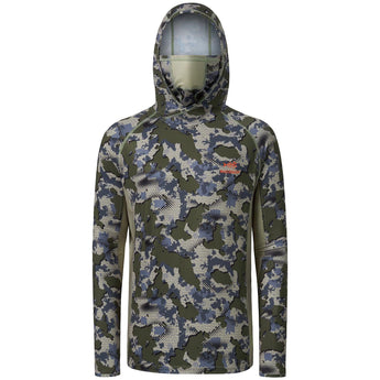 Men's UPF 50+ Long Sleeve Hunting Hoodie with Mask FS06M - Bassdash
