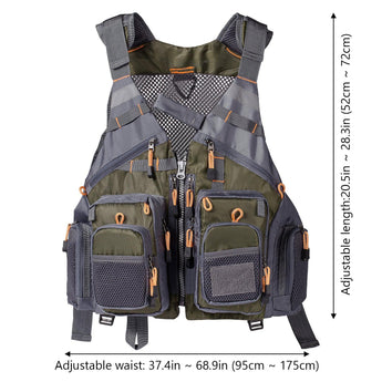 FV01 Classic Fishing Vest for Men Women - Bassdash