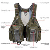 Bassdash Multi Pocket Fishing Vest FV12 - Bassdash
