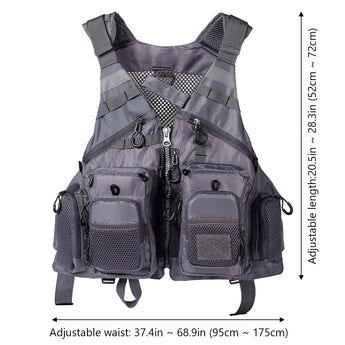 FV01 Classic Fishing Vest for Men Women - Bassdash