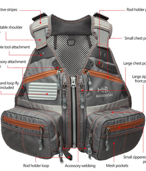 Youth Fly Fishing Vest FV09 - Bassdash