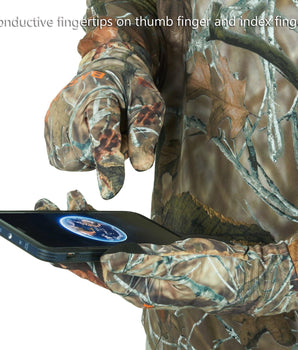 Men's Camo Hunting Gloves for Warm Weather HG01M - Bassdash