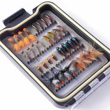 32/60/62 Pcs Fly Fishing Flies Barbed or Barbless Trout Grayling - Bassdash