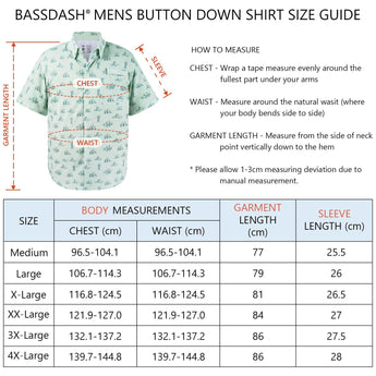 Men's UPF 50+ Short Sleeve Button Down Shirt FS28M - Bassdash