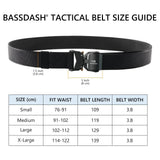 Men’s Tactical Belt with Quick Release Buckle - Bassdash