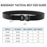 Men’s Tactical Belt with Quick Release Buckle - Bassdash