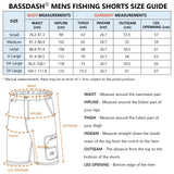 Men's UPF 50+ 10.5” Cargo Shorts Quick Dry Water Resistant FP01M - Bassdash