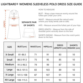 Women's UPF 50+ Polo Tennis Dress LB07W - Bassdash